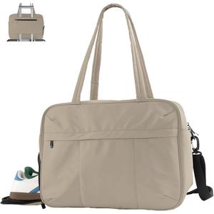 U+U Gym Bag for Women, Duffle Bag with Shoe Compartment Travel Carry on Weekender Bag, Personal Item Travel Bag for Overnight, Water Resistant