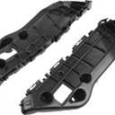 1 Pair Bumper Brackets Support Fender Cover Compatible for Toyota RAV4 2016 2017 2018, Durable Plastic Black Front Left Right Side