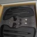 Indian Scouts Bobber Floorboards, Aluminum Motorcycle Front Motorcycle Footpeg Fit for Indian Scouts Sixty Bobber 2015 To 2021 (Black)