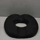 5 STARS UNITED Donut Pillow Hemorrhoid Tailbone Cushion  Large Cushion for Pain Relief  Coccyx, Prostate, Sciatica, Pelvic Floor, Pressure Sores, Pregnancy, Postpartum Recovery, Black