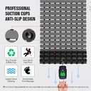 MBOSS Bathtub Mat Non Slip, Shower Mat for Inside Shower, Suction Cups Design and Drain Holes, 27.5 X 15.7 Inch, Bathroom Essentials Safe, Easy to DIY Cut, Soft and Eco-Friendly Materials