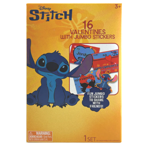 Disney Stitch Jumbo Sticker Valentine Cards