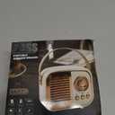 Aresrora Retro Bluetooth Speaker, Vintage Wireless Speaker,Portable Mini Radio Old Fashion Style for Room Decor Kitchen Desk Bedroom Office,Supports TWS Pairing for iPhone,Android Devices (Orange)