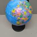 Juvale World Globe for Kids - 8-Inch, Multicolor with Plastic Stand - Educational Desk Globe with World Map for Kids & Classroom Decor