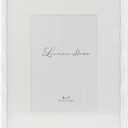 Lawrence Frames Cast Metal Frame - Bamboo Design, White, 8x10 (5x7 Mat)