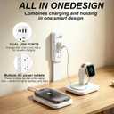 Outlet Extender Stick - Features 2 USB-A, 2 USB-C and 6 AC Outlets, Extends 22"-35", Rotates 360 Access Hard-to-Reach Outlets, Wall Plug Power Socket Expander Nightstands, Sofa, Desks and More