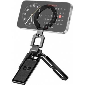 FANAUE Dual-Sided Magnetic Phone Tripod Stand with Arca-Swiss Plate & 1/4" Screw, Foldable Cell Phone Stand for Vlog, Gym, Travel, Compatible with iPhone 17/16/15/14/13/12 Series