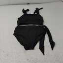 Two Piece High Waisted Swimsuits - Women Tummy Control Bikini Modest Bathing Suit 2PC 2025 (X-Small, Black)