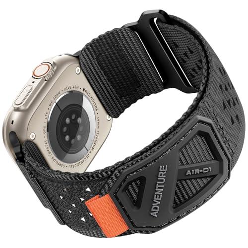 Lenrao Compatible with Apple Watch Bands for Men 49mm 46mm 45mm 44mm 42mm, Compatible with Apple Watch Ultra 2 Band, Soft Strap for IWatch Bands Men Series 10/9/8/7/6/5/4/3 SE (L Grey)