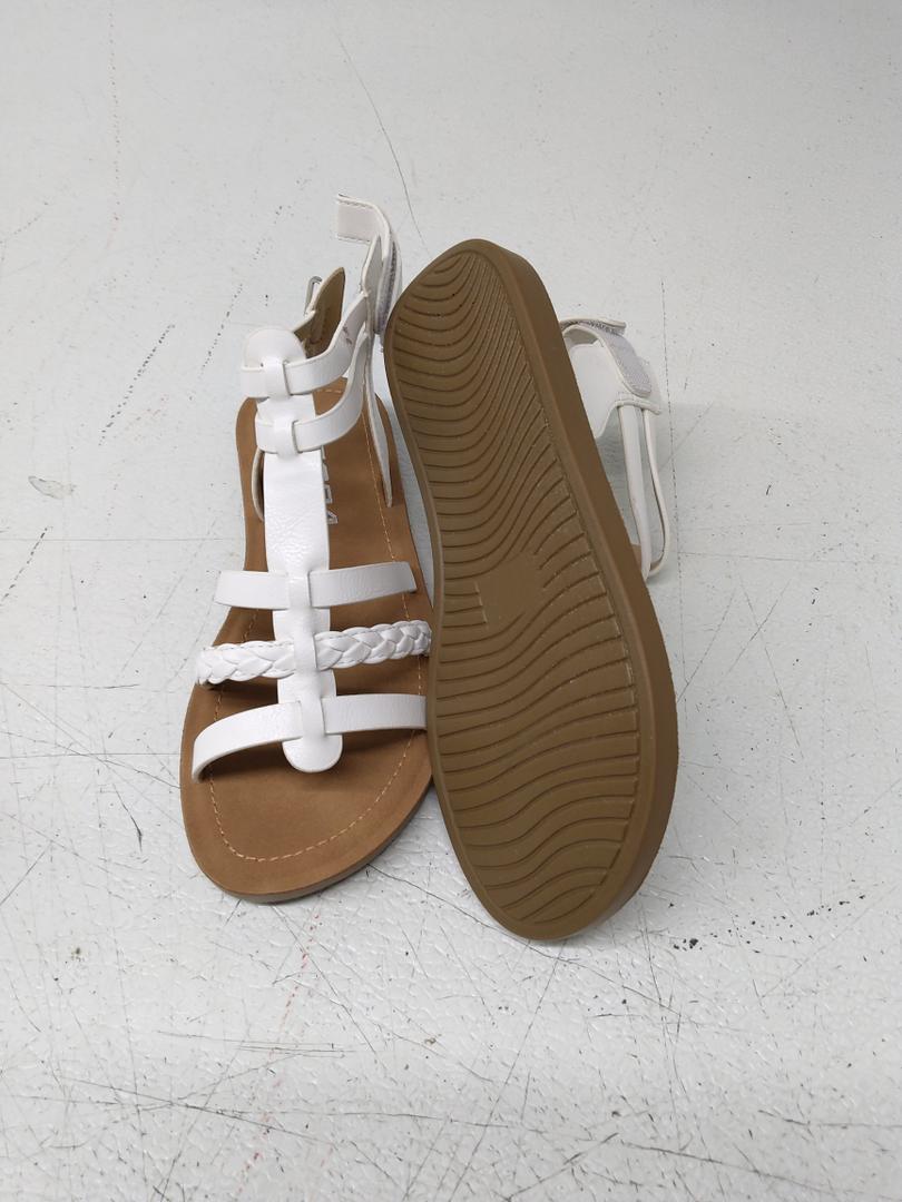 Girls Open Toe Princess Flat Sandals with Comfort Sole Summer Sandals Size 2