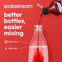 SodaStream Black 1L Slim Carbonating Bottles Twin Pack, Pack of 2