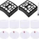 Leadaybetter 2 + 4 Pack Replacement Filters for Shark Rotator DuoClean Powered Lift Away Speed NV680 NV681 NV682 NV683 NV800 NV801 NV803 UV810, Compare to Part # XFF680 &XHF680