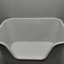 Vealind 2 Extra Large Cat Litter Box with High Sides, XL Litter Boxes for Indoor Big Cats, Grey Big Tall Deep High Wall Litter Box for 2 or Multiple Cats