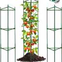 3 Pack Tomato Cages for Garden Plant Support, Up to 49.6in Tomato Trellis Garden Plant Cage, Adjustable Tomato Plant Stakes Fit Climbing Plants,Vegetable,Fruit,Flower,Rose Vine