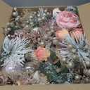 WBHome Pre-lit 6 Feet/72 Inch Christmas Garland, Rose Gold Lighted Garland with 50 LED Lights for Indoor Outdoor Xmas Decor Holiday Decorations, Battery Operated (Batteries NOT Included)