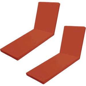 Outdoor Chaise Lounge Cushions for Patio, 72"x22"x3" Lounge Chair Cushions Set of 2, Waterproof Replacement Seat Cushions for Outdoor Furniture