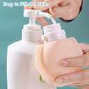 3 pcs Silicone Travel Bottles, 3 oz Portable and Reusable Travel Bottles for Toiletries, Leak Proof Squeezable Travel Toiletry Bottles Travel Lotion Container (3 oz purple+orange+ green)