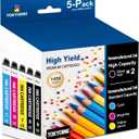 TOKYOINK 232XL Ink Cartridges Combo Pack Remanufactured Replacement for 232 Ink Cartridge 232 XL T232XL for WF-2930, WF-2950, XP-4200, XP-4205 Printer Ink (2 Black, Cyan, Yellow, Magenta 5 Pack)