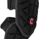 Batter's Baseball Elbow Guard for Youth and Adult - Elbow Pads - Forearm Guard (Black)