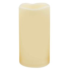 Waterproof Outdoor Battery Operated Flameless Candles with Timer Realistic Flickering Plastic Fake Electric LED Pillar Lights for Lantern Wedding Christmas Decorations 3x6 Inches 1 Pack (No Batteries Included)