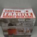 mustry Glass Drink Dispenser for Parties, 1 Gallon Beverage Dispenser with Stand and Spigot Solid Stainless Steel, Used as Lemonade Dispenser Sun Tea Jar Kombucha Jar, Set of 2