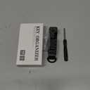 Metallic Key Organizer - Aluminum Key Organizer holder, Minimalist Innovative Keychain. (Carbon Fiber-black 1)