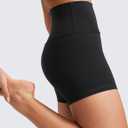 CRZ YOGA Butterluxe Biker Shorts 4'' - High Waisted Booty Workout Volleyball Yoga Womens Spandex (Black)