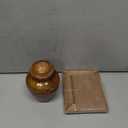 Wooden Cremation Urns for Human Ashes with Photo Frame, Mango Wood Memorial Urn for Adults, Men & Women Decorative Funeral Urn 5x4 (20 Cu in)