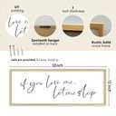 YWJKWLGS If You Love Me Let Me Sleep Wall Art, 32x12 Inch Natural Wood Framed Funny Bedroom Sign, Minimalist Quote Poster for Master Bedroom Above Bed Decor
