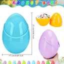 10 Inch Giant Macaron Plastic Easter Eggs 6 pcs/ 12 pcs Large Plastic Easter Eggs With Handle Jumbo Empty Fillable Eggs for Easter Egg Hunt Suprise Egg (12 Pcs Macaron - 10 Inch with Handle)