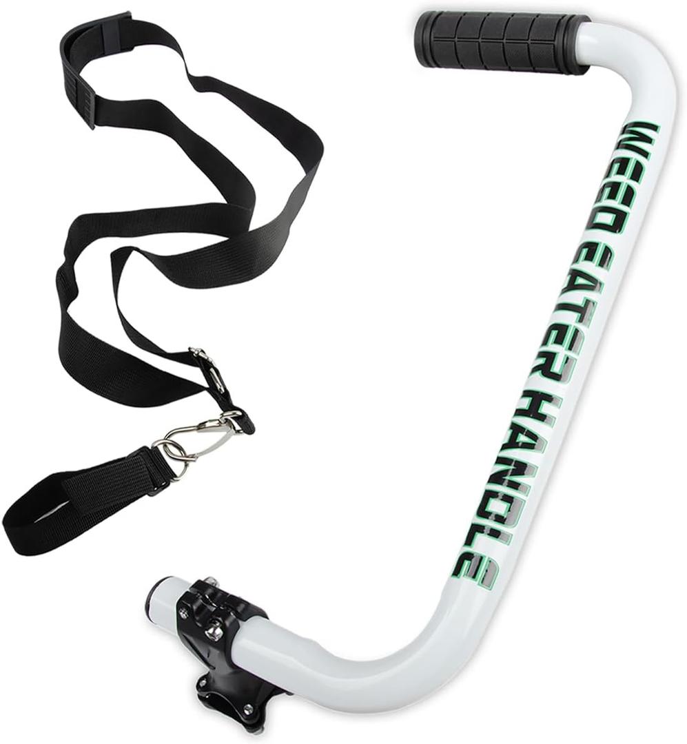 Upgraded Weed Eater Handle, Ergonomic Trimmer Grip with Shoulder Harness, Back Saver String Trimmer Handle Extension, Weed Eater Attachments for Lawn Care & Landscaping, Standard Size