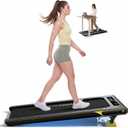 YPOO 14% Walking Pad with Incline, 3-in-1 Ultra Slim Walking Pad Treadmill for Home and Office, 350 Lbs Portable Treadmill, Under Desk Compact Treadmills with LED Display & APP