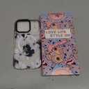 Toycamp for iPhone 17 Pro Case - Compatible with Magsafe Credit Card Holder Wallet Magnetic Cute Women Teen Girls Kawaii Girly Unique White Flower Design Phone Cover for Apple 17 Pro