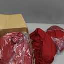 Newwiee 8Pcs Patio Cushion Covers Stretch Outdoor Cushion Cover Replacement for Patio Furniture Sofa Couch Slipcovers, Soft Flexibility Washable Furniture Protector(Waterproof Pure,Wine Red)