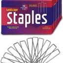 Ashman 150 Pack Galvanized Garden Stakes Landscape Staples and Fence Stake Sod Staples - Heavy Duty & Anti Rust Zinc Coated. (6 Inch 11 Guage)