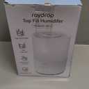 raydrop Humidifiers for Bedroom, 3.0L Cool Mist Humidifiers for Large Room & Home, Top Fill Air Humidifier for Baby Nursery & Plants, Essential Oil Diffuser with Color Lights, Timer, Auto Shut-Off (White)