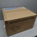 Under Desk Elliptical Machine, Electric Elliptical Leg Exerciser for Seniors with 12 Adjustable, Portable Quiet Elliptical Exercise Machine, Seated Pedal Exerciser with Remote Control (Orange)