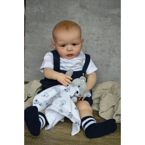 cosheng Lifelike Reborn Baby Dolls Boy- 24 Inch Toddler Reborn Doll Standable Realistic Newborn Soft Vinyl Baby Dolls Toy for Kids Age 3+
