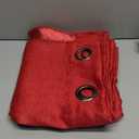 Threshold, One Window Panel, Solid Textured Ruby Red Ring, 54" x 84"