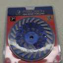 DT-CW-7-24SEG-T Threaded 7 Inch 24 Segment Turbo Concrete Grinding Cup Wheel for Grinding, Leveling, & Removing Glue/Coating