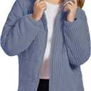 Floral Find Girls Long Sleeve Winter Jacket Coats Zip Up Stand Collar Corduroy Quilted Outerwear Jackets with Pocket (11 Years, Light Blue)