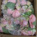 Luyue 8 Packs Peonies Artificial Flowers Vintage Faux Peony Bouquet Fake Flower for Vase Silk Floral Arrangements for Table Centerpiece Wedding Decoration Indoor Home Decor