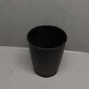 iDesign Round Plastic Waste Basket, The Kent Collection  8.35 x 8.35 x 10, Bronze