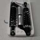 320mm Universal Motorcycle Rear Air Shock Absorbers Adjustable Rear Shock For Honda Kawasaki Suzuki Yamaha Go Kart dirt Scooters Street Sport Bike 12.6" Black Silver 2pc