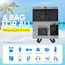 HOHOM Swim Mesh Beach Bag, Waterproof Gym Bags for Women and Men, Large Pool Bag Swimming Gear Drawstring Backpack