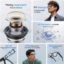 AI Smart Glasses,HD 1080P Camera Glasses with Video Recording & Photo Taking,140+ Language Real-Time Translation Glasses Perfect for Travel, Business(Transparent Anti-Blue)