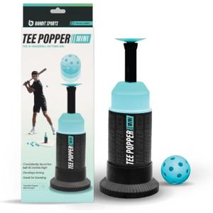 Bandit Sports Baseball Training Mini Tee Popper, Hitting Tee for Perfect Swings, Batting Machine for Practicing Hitting Without a Pitcher (1 Popper Ball Included)