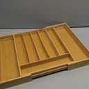 Kitsure Silverware Organizer - Expandable Bamboo Kitchen Drawer Organizer for Cooking Utensils and Cutlery, Sturdy & Thickened Kitchen Organizers and Storage Solution, X-Large, Natural