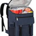 Cooler Backpack Soft Insulated Leak Proof 30 Cans Insulated Backpack Cooler Portable Picnic Camping Beach Hiking BBQ Lunch Backpack for Men and Women (Blue)