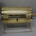 Yuanhe Deluxe Brass Plated Raffle Drawing Ticket Drum Spinning Lottery (Small Size,Holds 2500 Tickets)